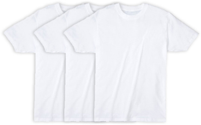 데일리25 코마사 30수 통기성 순면 반팔 티셔츠 3p