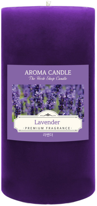 더허브샵 아로마 캔들, 라벤더, 570g, 1개