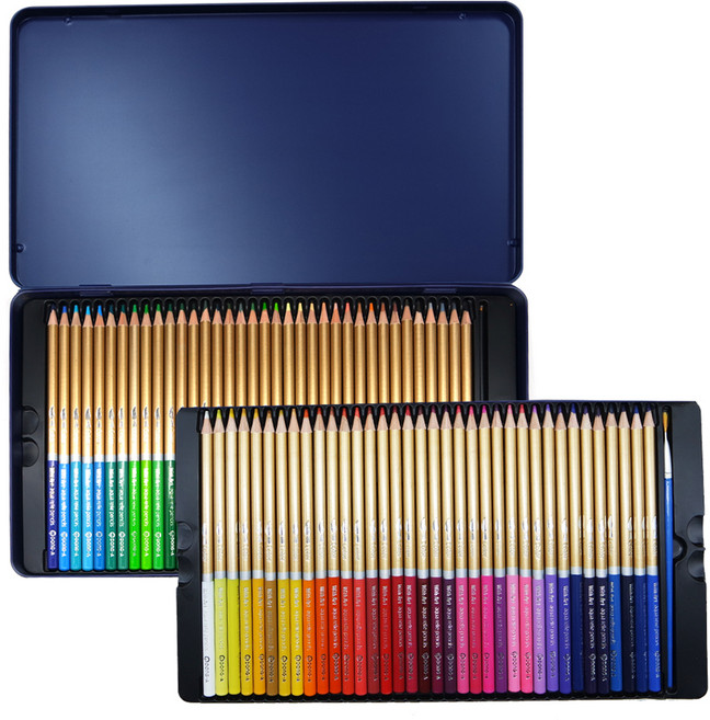 동아피엠에스 아트 수채색연필 틴케이스, 72색, 1개