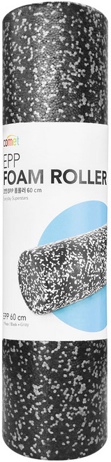 코멧 EPP 폼롤러, 블랙 + 화이트, 1개