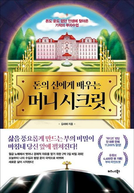 돈의 신에게 배우는 머니 시크릿:돈도 운도 없던 인생에 찾아온 기적의 부자수업, 김새해, 비즈니스북스