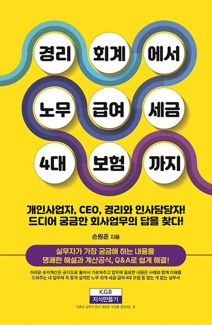 경리회계에서 노무 급여 세금 4대 보험까지:개인사업자·CEO·재무·인사 담당자 바이블, 손원준, 지식만들기