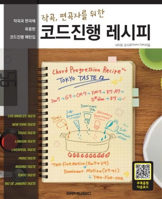 작곡 편곡자를 위한코드진행 레시피:작곡과 편곡에 유용한 코드진행 패턴집, 서울음악출판사, 사이토 오사무