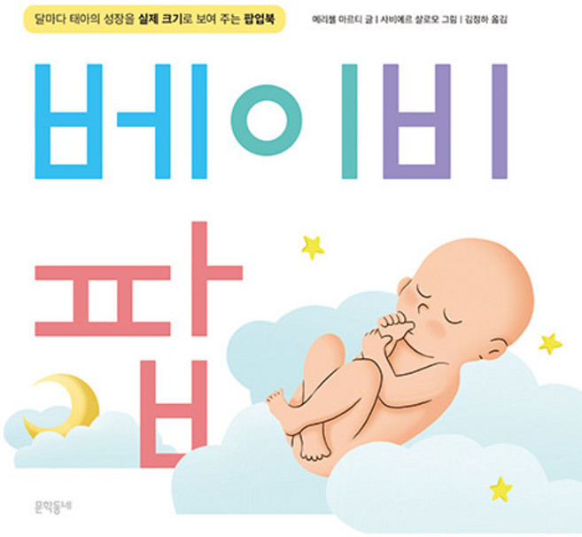 베이비 팝:달마다 태아의 성장을 실제 크기로 보여 주는 팝업북, 메리첼 마르티 글/사비에르 살로모 그림/김정하 역, 문학동네