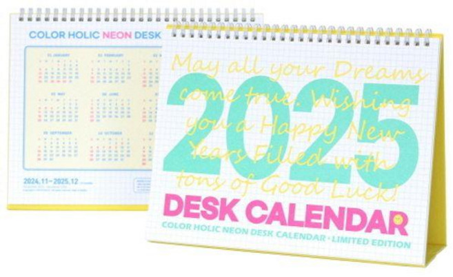2025 네온 데스크 캘린더, 컬러홀릭, 컬러홀릭 디자인스튜디오