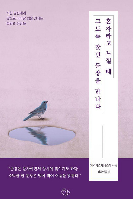 혼자라고 느낄 때 그토록 찾던 문장을 만나다, 뒤란, 와카마쓰 에이스케