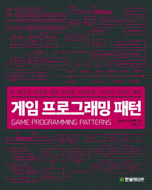 게임 프로그래밍 패턴:더 빠르고 깔끔한 게임 코드를 구현하는 13가지 디자인 패턴, 한빛미디어