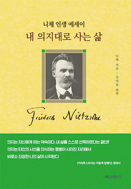내 의지대로 사는 삶:니체 인생 에세이, 프리드리히 니체 저/김대웅 편역, 아름다운날