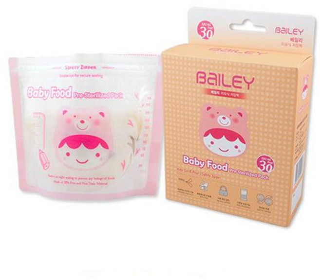 베일리 이유식 저장팩 190ml, 30개입, 1개