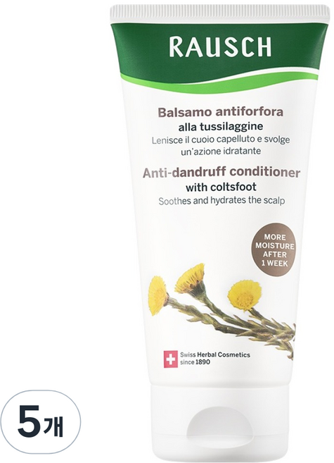 라우쉬 콜츠푸트 안티 댄드러프 컨디셔너, 150ml, 5개
