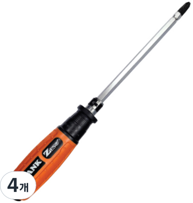 ZEST 坦克兩用鎚擊螺絲起子 Z-K2 5 x 100 mm, 4個