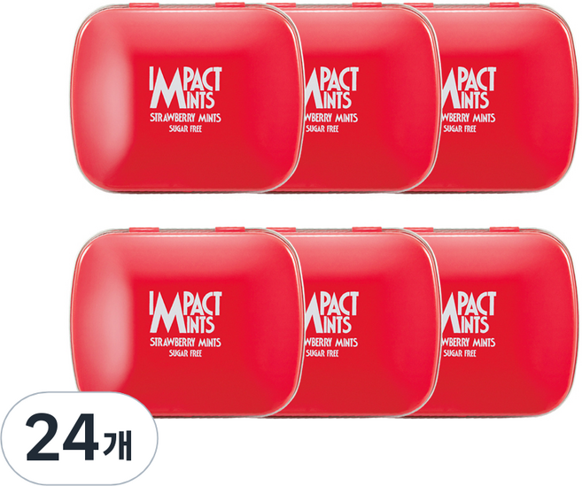 임팩트민트 딸기향 캔디, 24개, 14g
