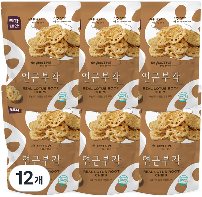티각태각 연근부각, 60g, 12개