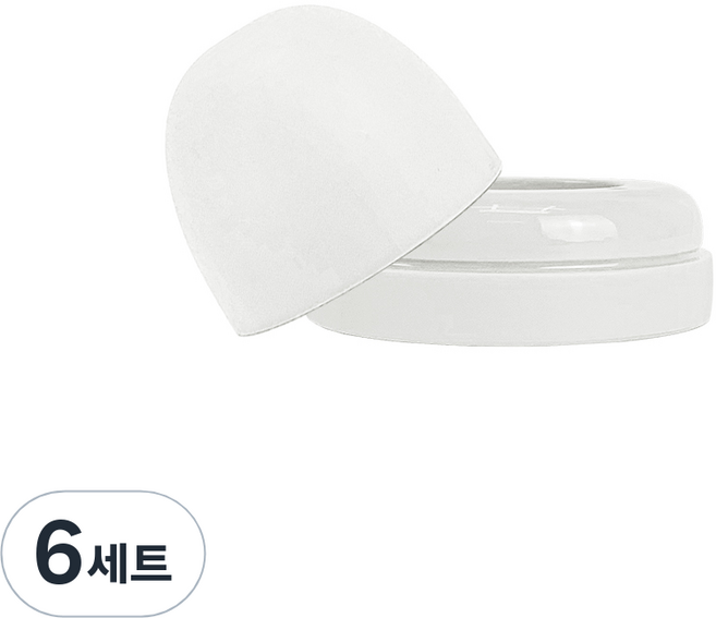 유비맘 시그니처 빨대컵 뚜껑세트, 6세트, 뚜껑+스크류(링), 구름