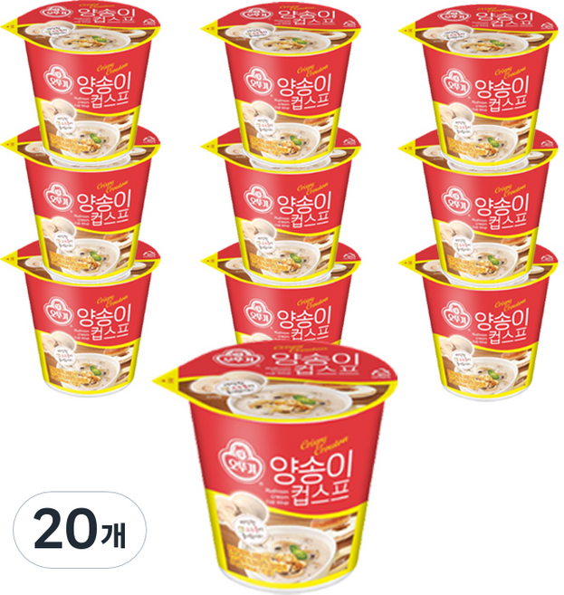 오뚜기 양송이 컵스프, 27g, 20개