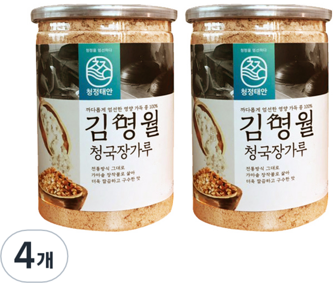 청정태안 김명월 흰콩 청국장가루, 500g, 4개