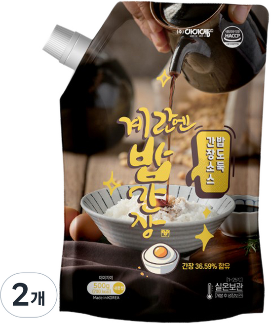 아이엠소스 계란엔밥간장소스, 500g, 2개