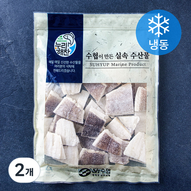 누리해찬 수협 실속 미니 가자미살 (냉동), 2개, 1kg