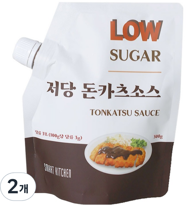 스마트키친 저당 돈카츠소스, 2개, 300g