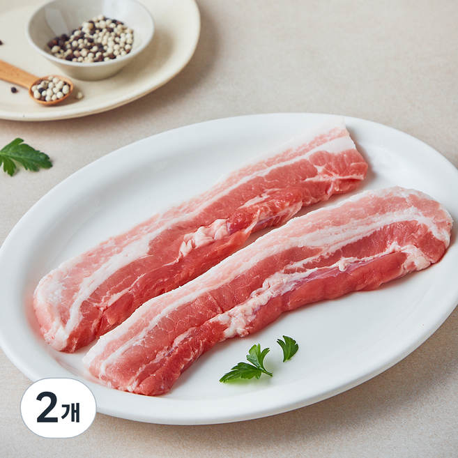 미국산 삼겹살 구이용 (냉장), 2개, 300g