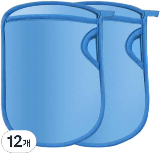 LIVING STUDIO 저자극 매직 때장갑, 블루, 12개