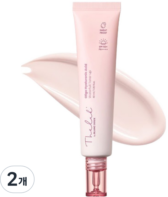 더랩바이블랑두 올리고 히알루론산 워터풀 톤업 선크림 SPF50+ PA++++, 40ml, 2개