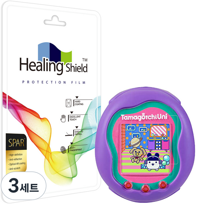 힐링쉴드 다마고치 유니 슈페리어 AR 고화질 액정보호필름 2p 세트, 3세트