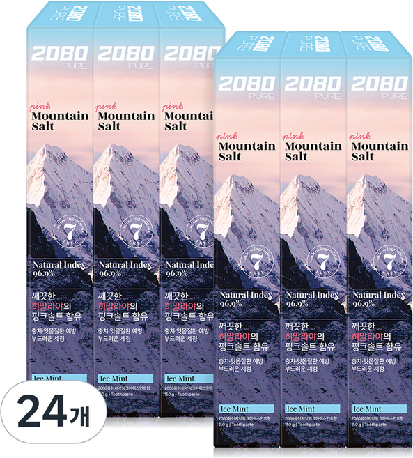 2080 純淨粉紅冰薄荷香牙膏, 24個, 150g