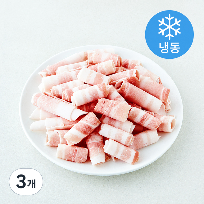 수입 돌돌말이 대패 삼겹살 (냉동), 3개, 500g