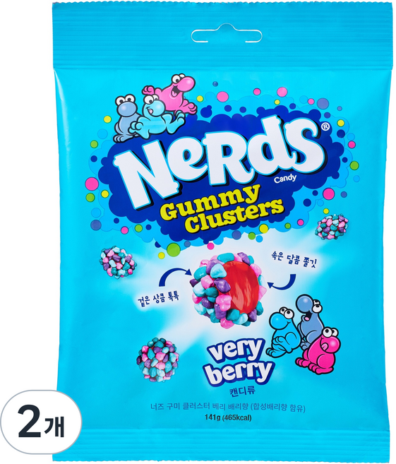 너즈 구미 클러스터 베리베리, 2개, 141g
