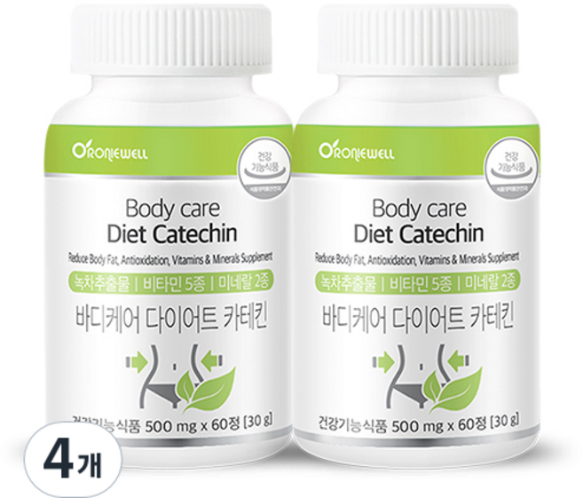 로니웰 바디케어 다이어트 카테킨, 4개, 60정