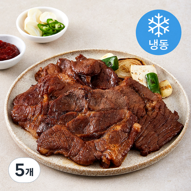 갈비아저씨 양념목살 108 (냉동), 600g, 5개