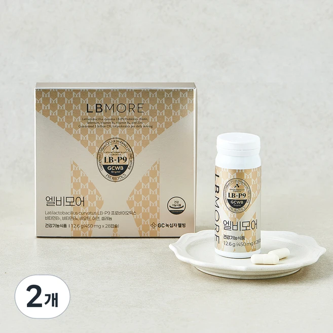 GC녹십자웰빙 엘비모어 모발 유산균 12.6g, 28정, 2개 - 쿠팡