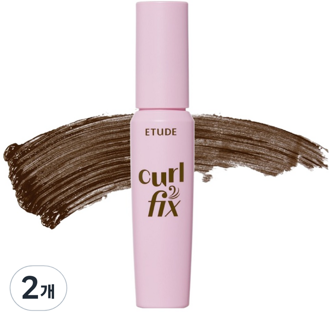 에뛰드 컬 픽스 마스카라 미니 4g, 브라운, 2개