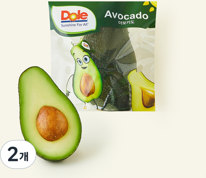 Dole 칠레산 아보카도, 2개, 200g