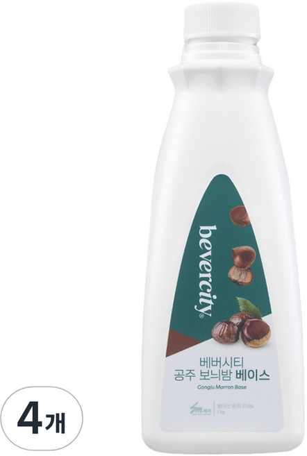 베버시티 공주 보늬밤 라떼 베이스, 1kg, 4개, 1개입