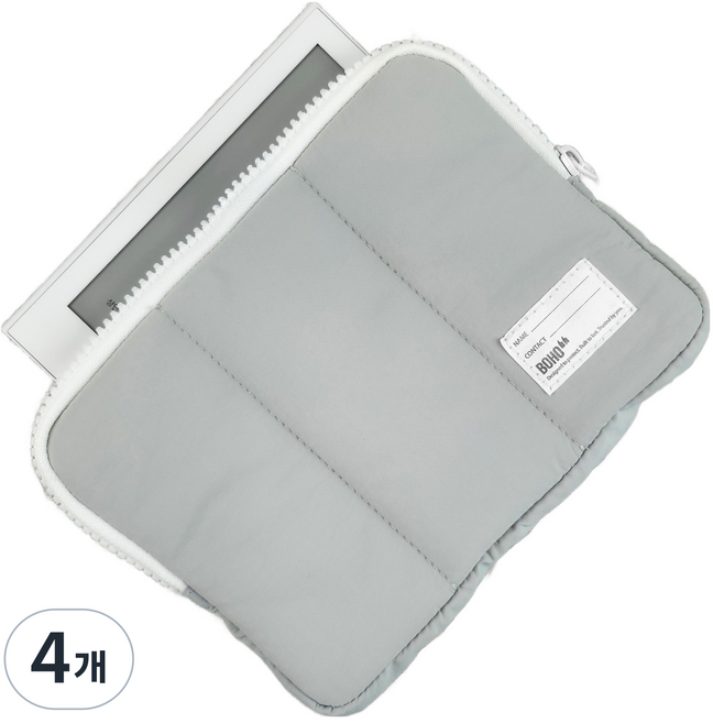 BOHO 이북리더기 쿠션 파우치, 그레이, 4개