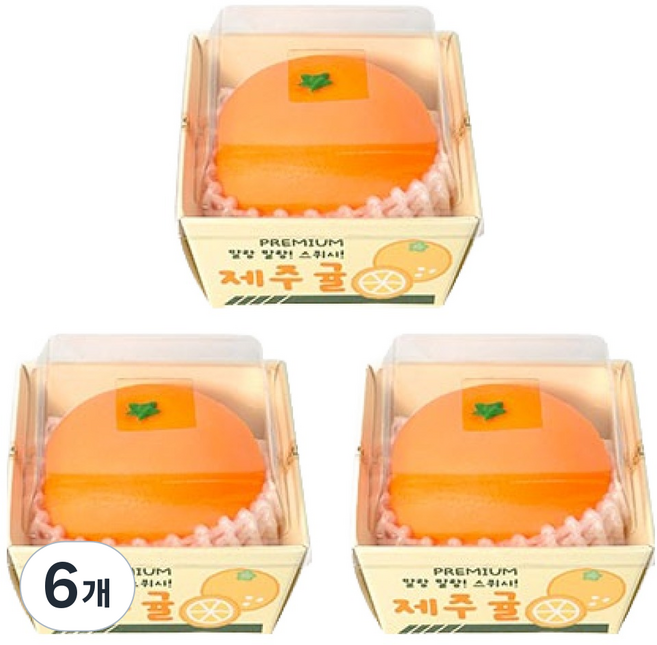 朝鮮文具 水果軟軟 橘子, 6個
