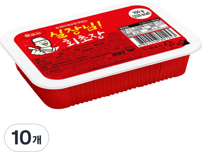 움트리 실장님 회초장, 100g, 10개
