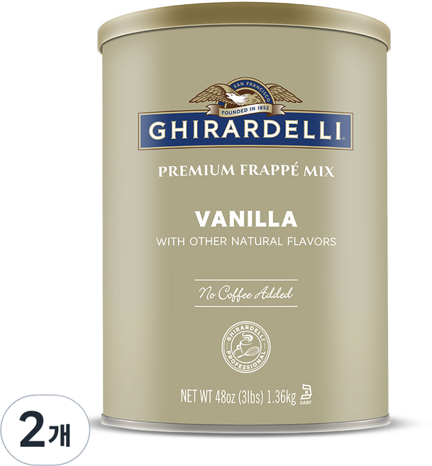 기라델리 바닐라맛 파우더, 1.36kg, 1개입, 2개