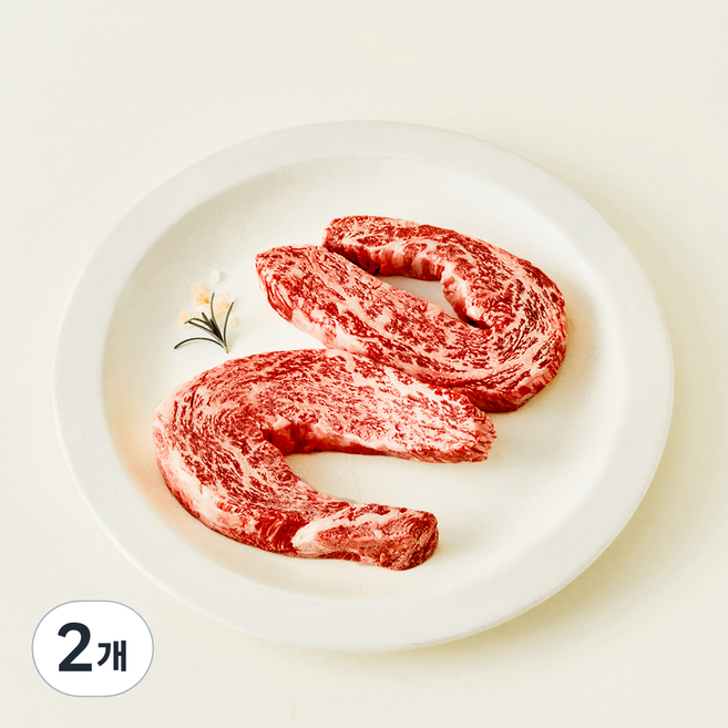 서경한우 한우암소 등심 새우살 1++(9) 구이용 (냉장), 200g, 2개