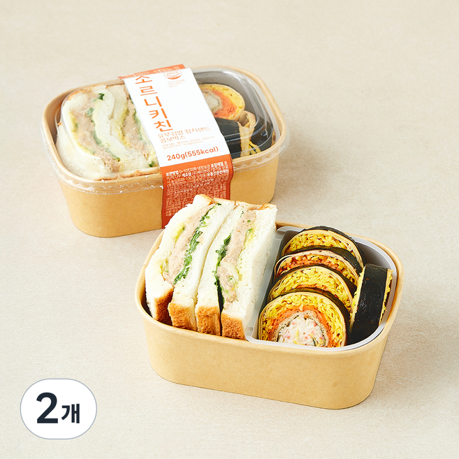 조르니키친 유부김밥 참치샌드 콤보박스, 240g, 2개