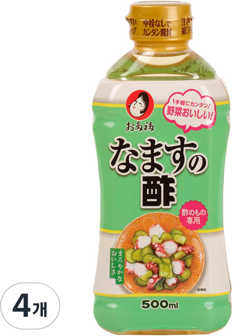 오타후쿠 나마스노스 초무침용 식초 소스, 4개, 500ml