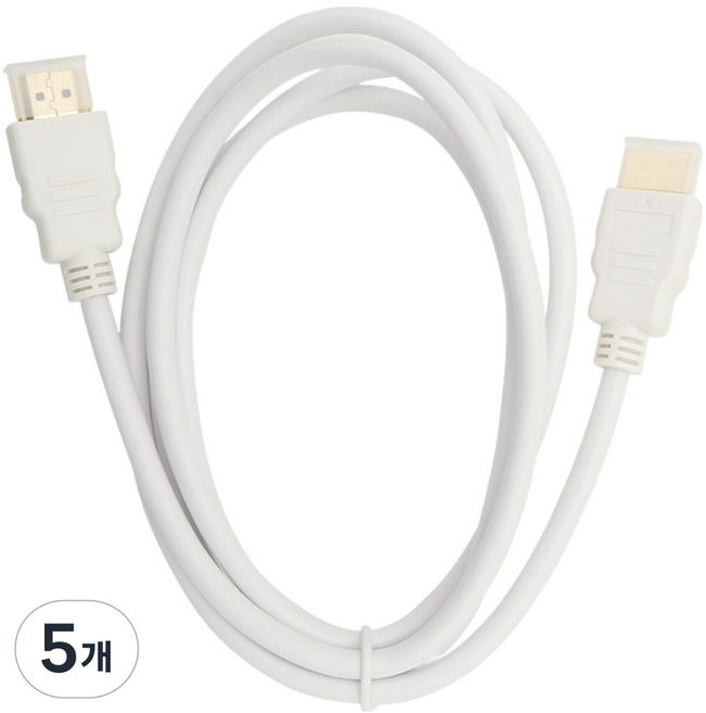 에듀플레이어 HDMI 케이블 화이트, 5개, 1.5m
