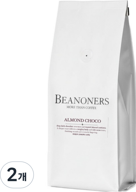빈오너스 고소하고 맛있는 아몬드초코 커피 원두, 2개, 1kg, 홀빈(분쇄안함)