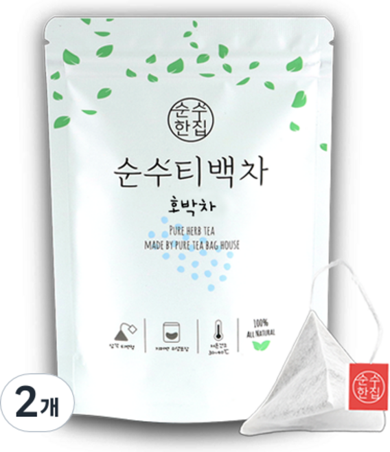 순수한집 호박차 티백, 1.5g, 2개, 10개입