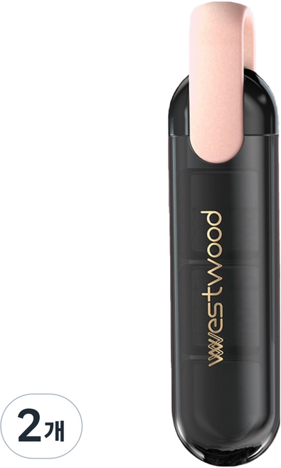 westwood pill box Red Cabinet 纖薄便攜式3格藥盒 MB502 粉彩, 2個