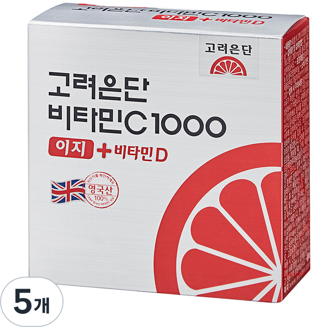 고려은단 비타민 C1000 이지+ 비타민D, 120정, 5개