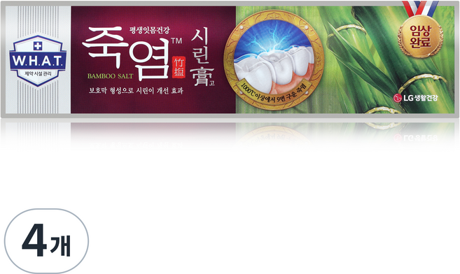 죽염 시린고 밤부솔트 치약, 140g, 4개
