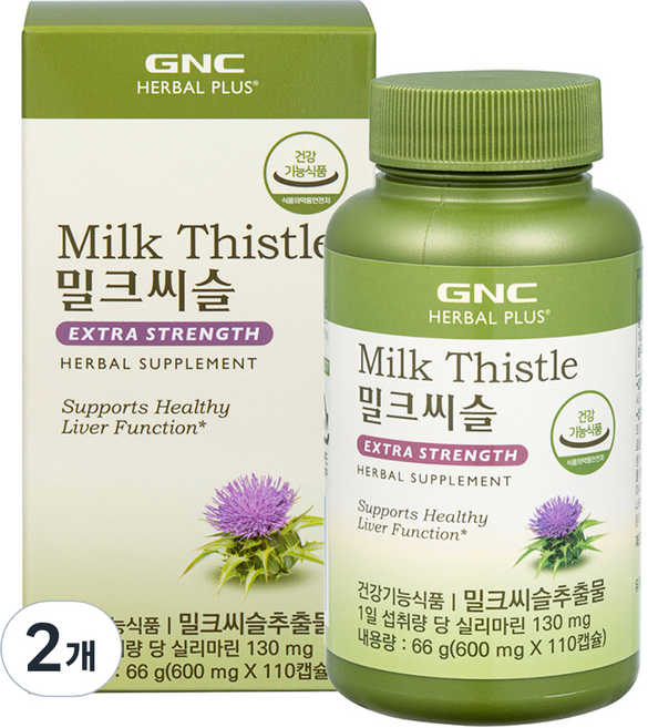 GNC 밀크씨슬, 110정, 2개